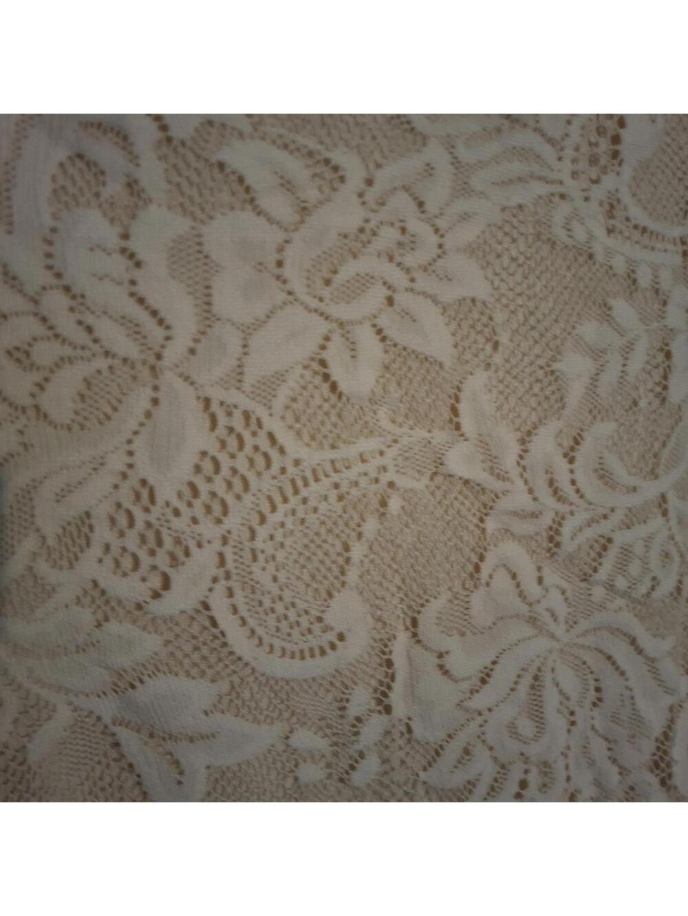 Alfani XL Beige Lace Short Sleeve Top - Picture 4 of 4